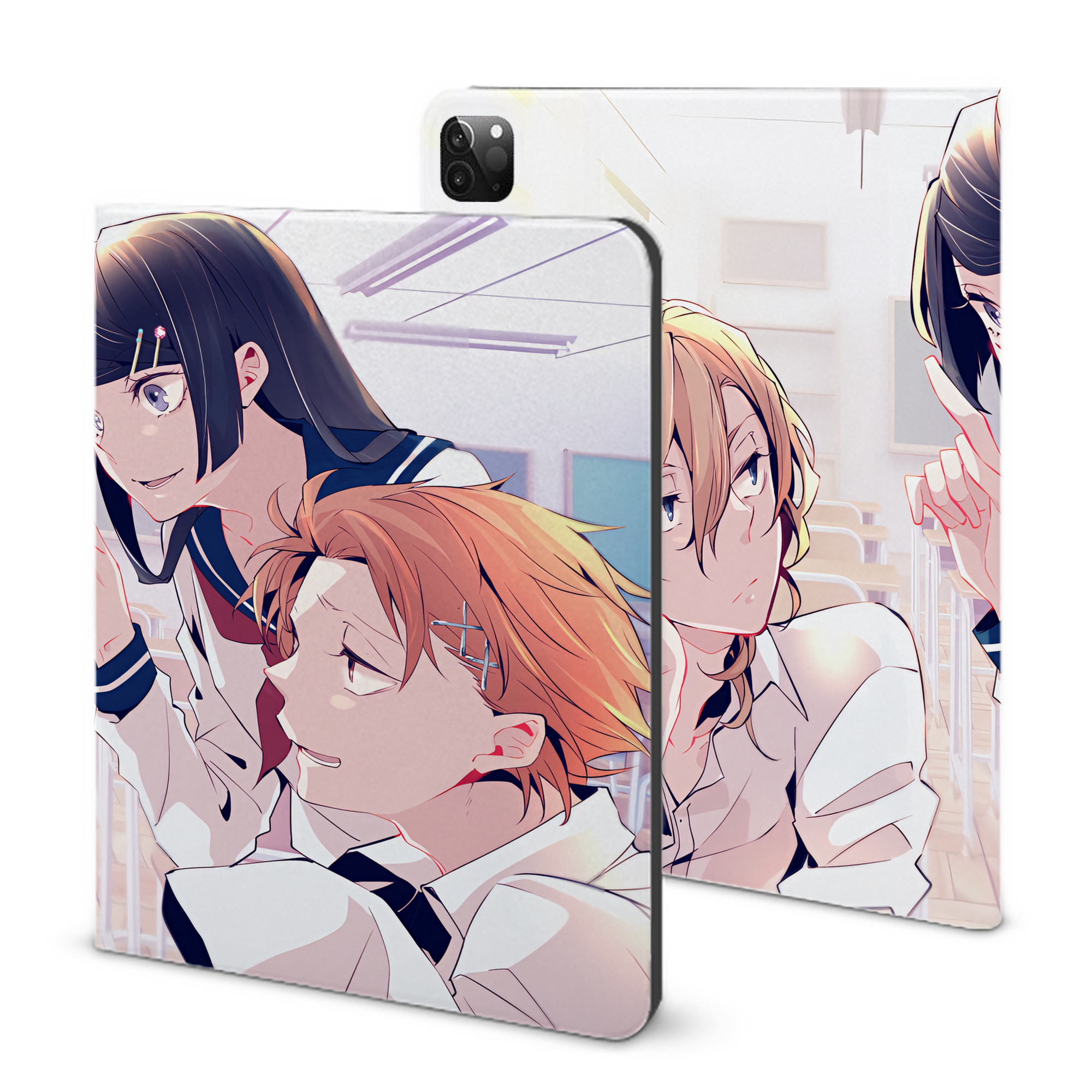 （画像用） 文豪ストレイドッグス Bungo Stray Dogs IPadケース ペンホルダー付き ブックスタイルデザイン